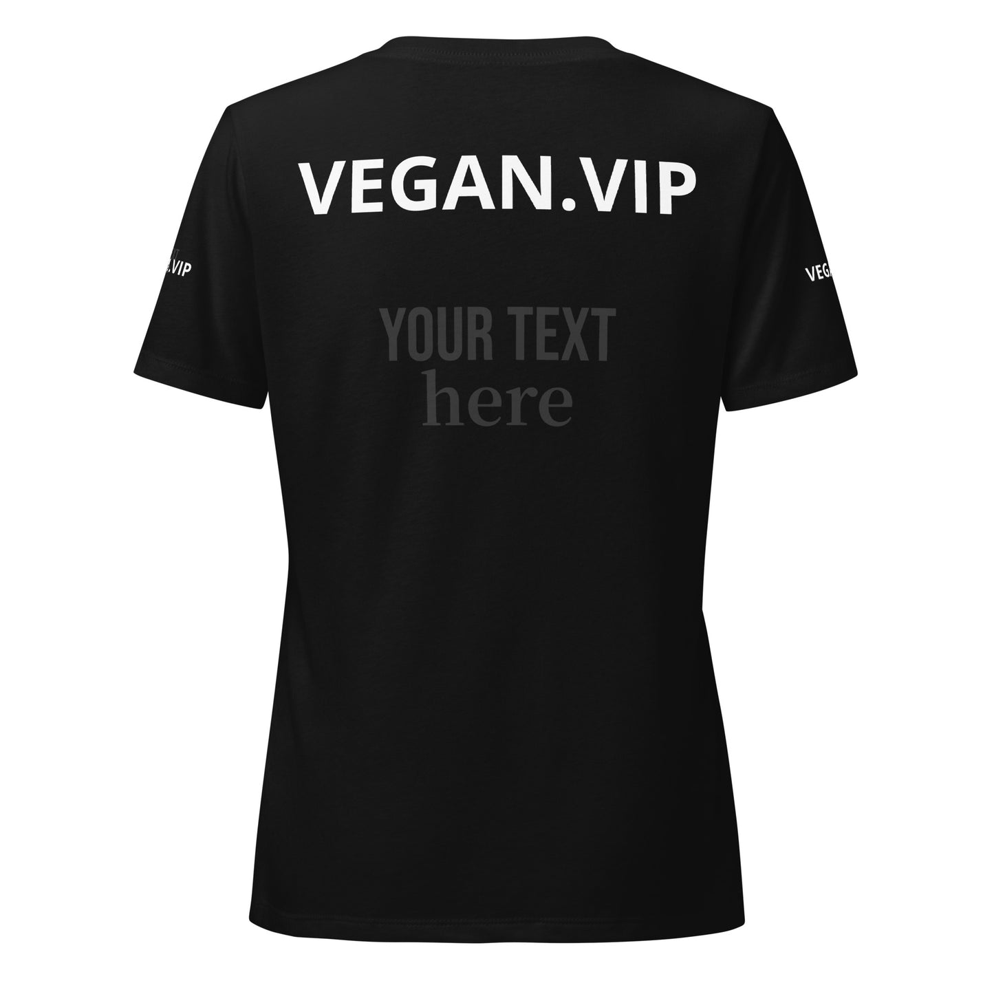 VEGAN.VIP Women’s relaxed v-neck t-shirt